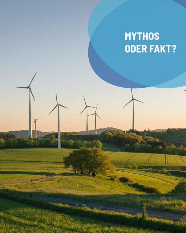 Mythos oder Fakt: Windkraftanlagen brauchen viel Platz 🌫️  👉 Mythos! Um das Ziel der Treibhausneutralität zu erreichen, müssen die Bundesländer bis Ende 2032 ihre Windkraftanlagen ausbauen - dabei ist die Vorgabe nur 2% der Landesfläche! Somit sollen bis 2030 mindestens 80% des Bruttostroms aus erneuerbaren Energien stammen. Es wird also nur wenig Platz für einen so wichtigen Betrag zum Klimaschutz benötigt!💡  Hättet ihr das gewusst?🤔  #StadtwerkeLüdenscheid #lüdenscheid #wissenswert #mythosoderfakt #faktenfreitag